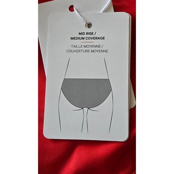 Lululemon Women Waterside Swim Bottom Mid Rise Medium Coverage red Size XL - Picture 6 of 7